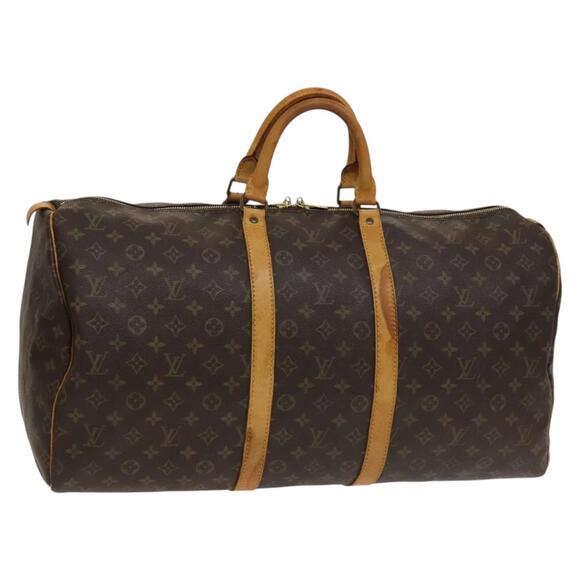 LOUIS VUITTON Monogram Keepall 55 Boston Bag M41424 - Picture 1 of 16
